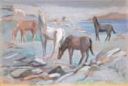 Horses Grazing