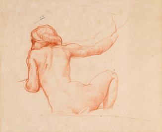 The Back of a Seated Female Nude