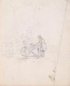 A Man at a Grinding Wheel in a Street