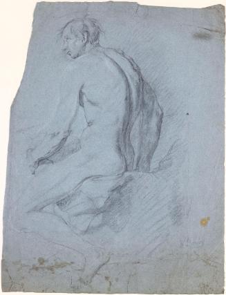 A Seated Male Nude