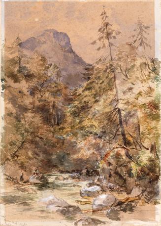 Stream with Mountain in Background, possibly Owennashad River, Co. Waterford