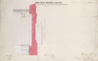 A Section through the South Wall of the Sculpture Hall