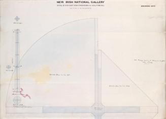 Details of Iron Stancheons for the Sculpture Hall