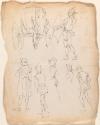 A Coach, an Archer and Men in Elizabethan Costume