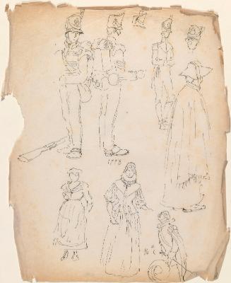 Soldiers of 1798 and Women in 17th Century Costume