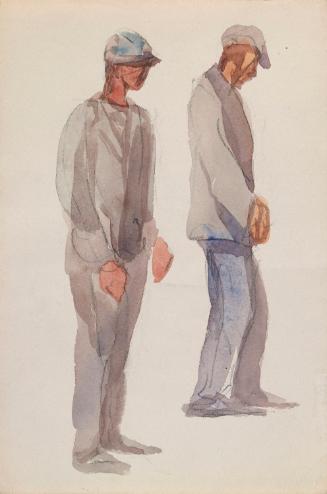 Two Men Wearing Peaked Caps