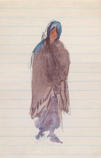 A Woman Wearing a Shawl