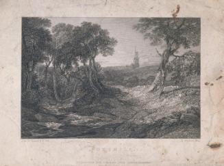 Fonthill Abbey, Wiltshire, from the south-Evening
