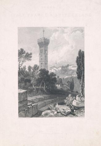 The campanile of the cathedral at Fiesole, Italy