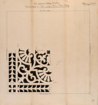Details of Cast Iron Gratings in the Queen's Gallery