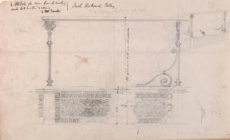 Designs for an Iron Handrail and Water Pipe Casing