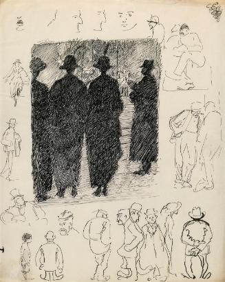 People in the Street at Night