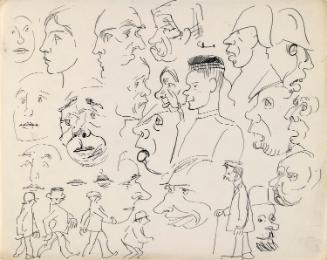 Heads and Walking Men