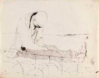 A Sleeping Tramp on the Beach