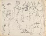 People in the Street and a Policeman