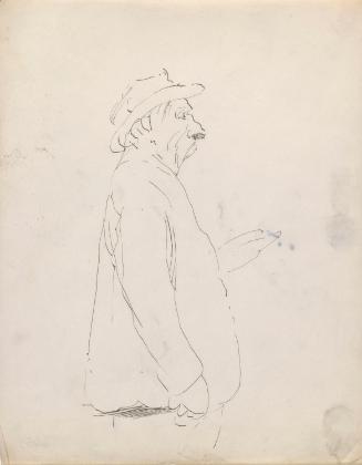 An Elderly Man Raising his Hand