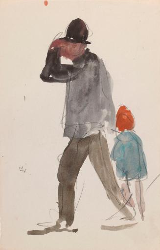 A Man with a Red-haired Girl