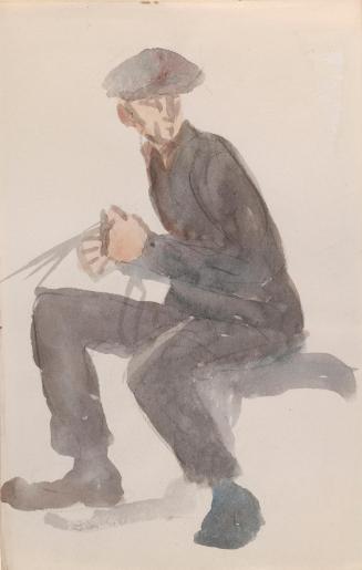 A Seated Carter Holding the Reins