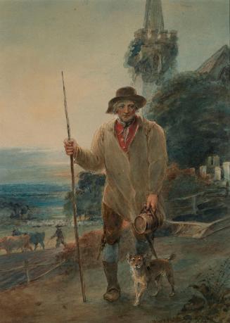 "The Ploughman Homeward Plods his Weary Way" (ill. for Gray's 'Elegy', 1800)