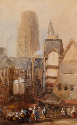 The West Towers of Rouen Cathedral, Normandy