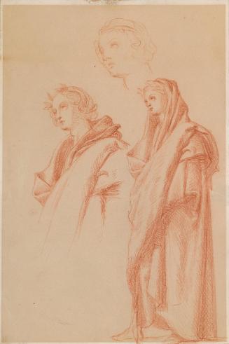 A Head and Two Draped Women