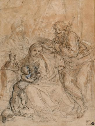The Holy Family with a Female Saint