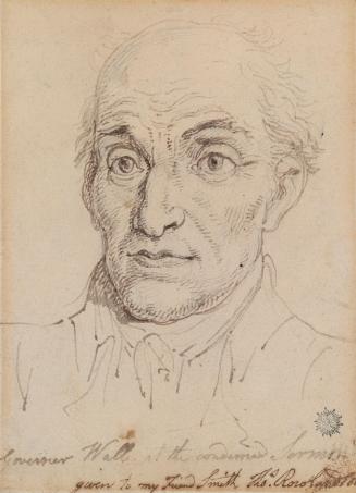 Joseph Wall (1737-1802), Ex-Governor of Goree, Senegal, Listening to the Sermon before his Execution