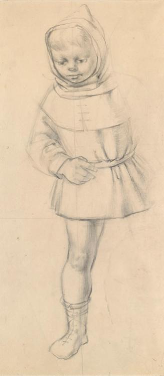 A Child Standing beside Saint Anthony