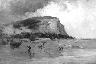 A Beach below a Cliff