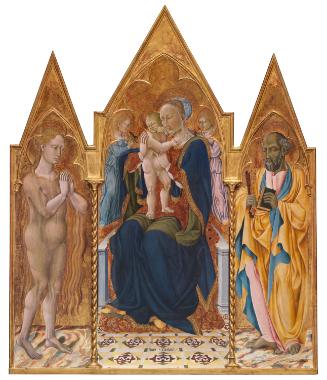 The Virgin and Child with Saints Peter and Mary Magdalene