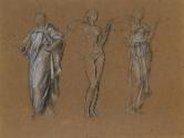 A Female Nude and Two Draped Females