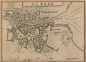 Map of Dublin in 1714