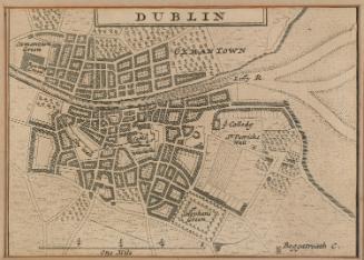 Map of Dublin in 1714