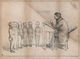 'The Irish Tutor', Daniel O'Connell, M.P. (1775-1847), with his Scholars William Lamb, 2nd Viscount Melbourne (1779-1848), John William Ponsonby, Viscount Duncannon [...]