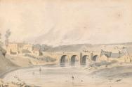 Kilcullen Bridge, County Kildare (for an engraving 1st May 1820 and ill. for Cromwell's 'Excursions through Ireland', 1820)
