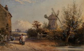 A Windmill by a Country Road
