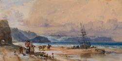 A Ship Aground on a Headland