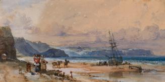 A Ship Aground on a Headland