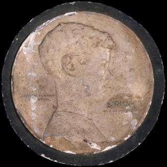 Medallion of John Slatter, (b.1920), distant Nephew of the Sculptor