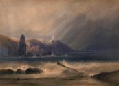 Baily Lighthouse, Howth, County Dublin, in Stormy Weather