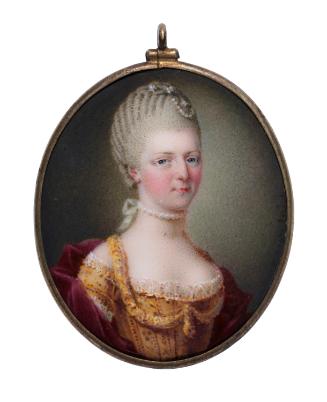 Portrait of a Lady in a Gold Coloured Dress