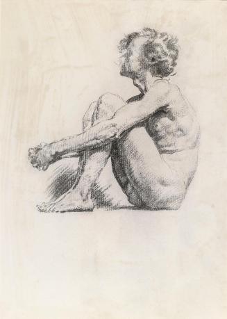 A Seated Male Nude