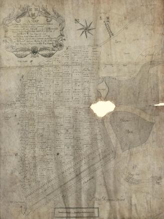 Survey of the North Side of the River Liffey opposite Ringsend as divided into Plots at Easter, 1717