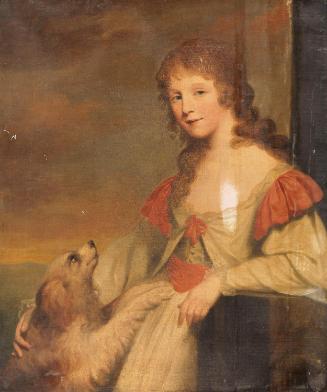 Portrait of a Lady of the Smith Family with a Dog