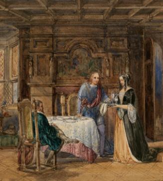 Quentin Durward Meets Isabelle de Croye, (from Scott's 'Quentin Durward')