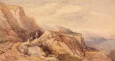 A Woman on a Cliff Path