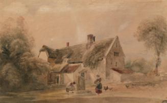 Drawing Water at a Well outside a Cottage (c.1843)