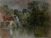 The River Wey at Godalming, Surrey