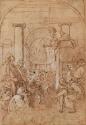 Saint Bruno Attending a Sermon Given by Raymond Diocres (in reverse)