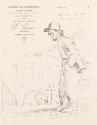 Illustrated letter from William Orpen to Mrs St George with a sketch of the artist in Cany